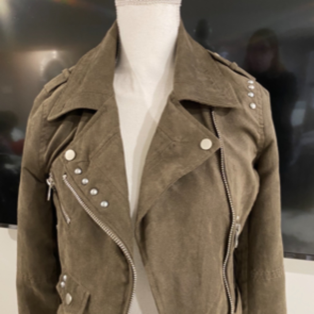 Design Lab  Suede Like Jacket  Brand New